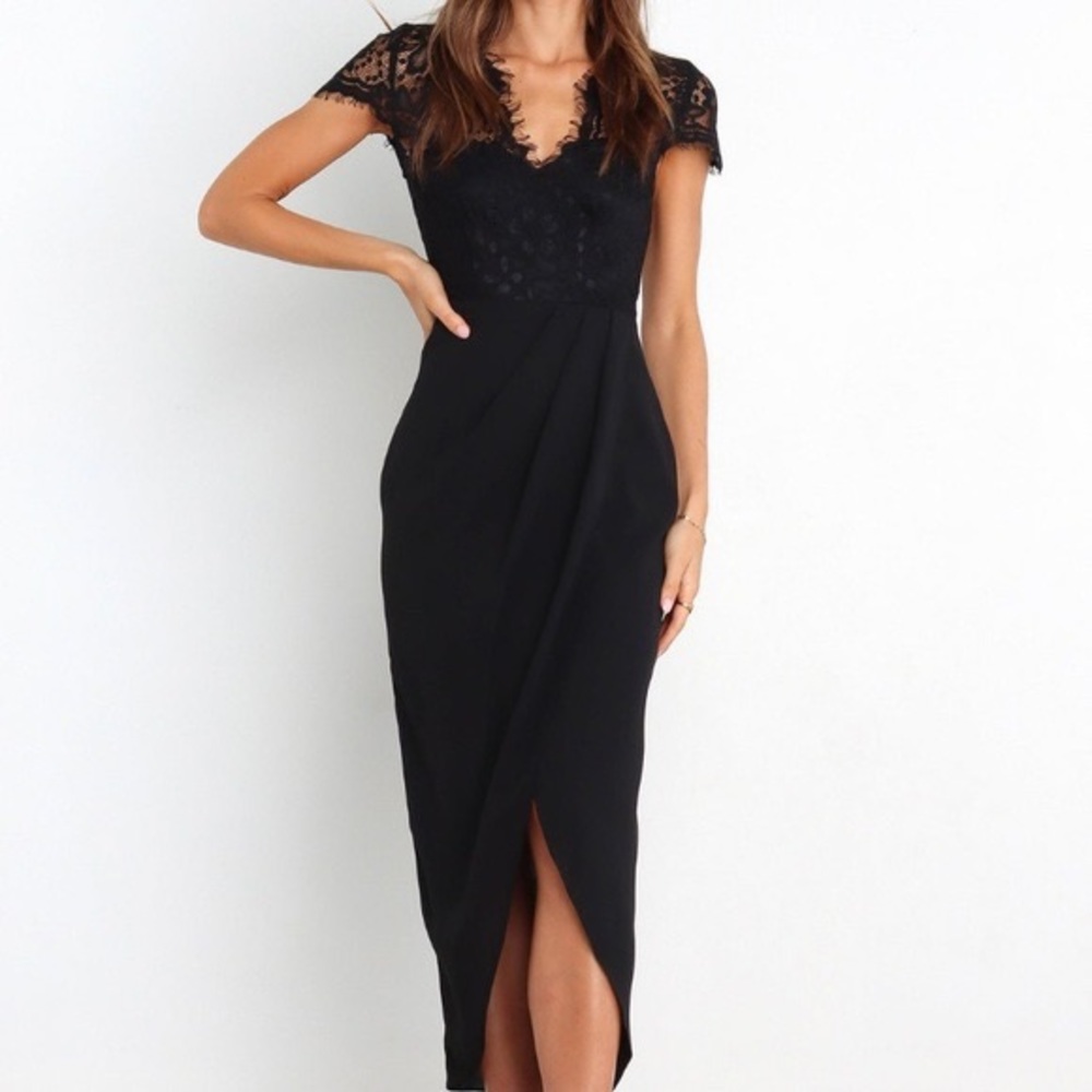 Petal & Pup black cocktail dress (Lucille) - size 6